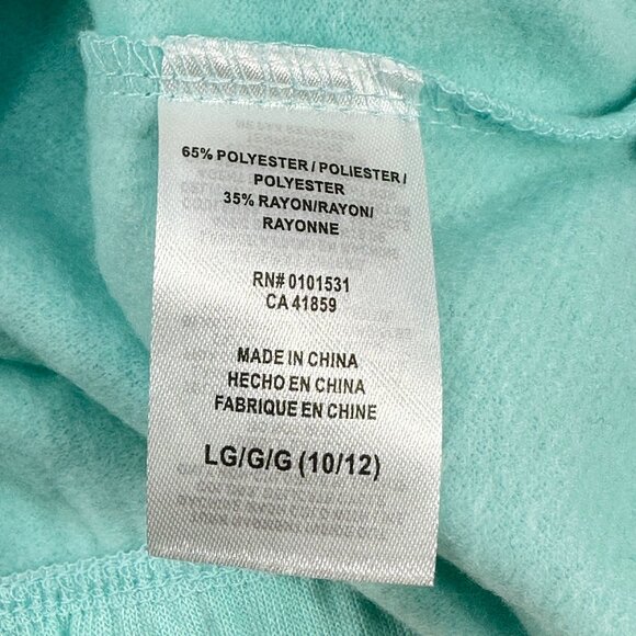 Disney Star Wars Youth Size Large 10-12 Sweatshirt R2-D2 Graphic Green NWOT - Picture 5 of 14